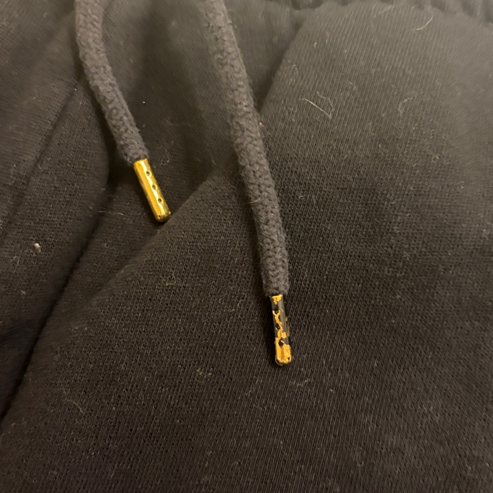 Old Navy Wide Leg Classic Black Sweatpants - Picture 2 of 2